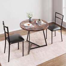 Dining Table & Chair Sets - Brown - View 8