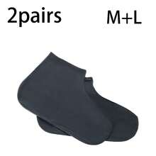 1 Pair/3 Pairs/1 Set Thin Waterproof Shoe Covers, Anti-Slip Design, Rubber Material, Unisex, Convenient For Outdoor Wear, Ideal For Rainy Days, Lightweight - Waterproof Shoe Covers - View 31