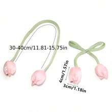 2/10pcs Minimalist Double-Sided Tulip DIY Bows, Christmas Tree Decorations, Christmas, Birthday, Wedding, Valentine's Day, Mother's Day Gift Wrapping Accessories - A - View 6