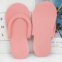 12/60 Pairs Disposable White Toe Slippers, Suitable For Women And Men In Salons, Spas, Beach Parties, Guests And Foot Care - Multicolor - View 8