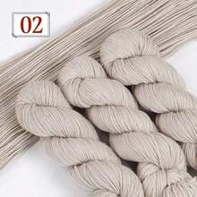 Benang Pilin Aneka Warna Isi 3 Gulungan, 100g Per Gulungan, Total 300g, Cocok Untuk Merajut Tangan, Merenda, Membuat Sweater, Syal, Topi, Selendang, dan Aksesoris Buatan Tangan, Bahan Benang untuk Proyek Merajut Kreatif - 3 bundel benang wol - View 17
