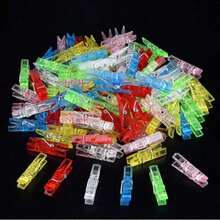50/100pcs Mini Transparent Photo Clips, Colorful Mini Photo Clips, Clothes Clips, Binder Clips, Clothesline Clips, Transparent Spring Plastic Hanging Clips, Towel Photo Clips, DIY Photo Wall Home Decor, Suitable For Hanging String Lights Photos, Perfect Birthday Gift For Family And Friends - Multicolor - View 9