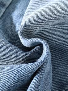 American Girls Vintage Light Blue Washed Denim Jeans - Blue - View 8