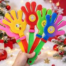 1pc Clapping Hand Toy Plastic Palm Clapper Gift Activity Hand Clapping Gift Birthday Gift Holiday Gift Perfect Gift Gift - Multicolor - View 3