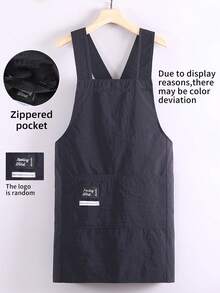 1pc Plain Color Crossover Sleeveless Apron, Minimalist New Design, Waterproof & Oil-Proof For Home Kitchen, Cooking, Work, Catering Use - Multicolor - View 15