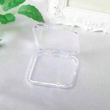 Nail Art Wearable Nail Storage Box With Lid, Dust-Proof, Stackable, Transparent Storage Box For Nail Tips, Large Capacity, Elegant Display Box, Desktop Storage Box - Clear - View 3
