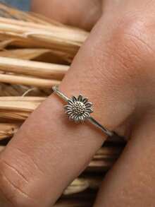 1pc Beautiful Ring For Women, Wedding Engagement Party Jewelry, Valentine's Day Gift - Silver - View 6
