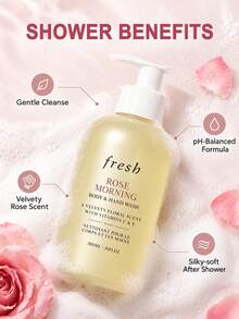 Fresh Rose Morning Body Wash & Hand Soap 300ml/10 FL.OZ - ROSE-sCENTED FRESHNESS-300ml - View 3