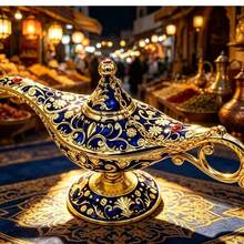 قطعة واحدة من زينة مصباح سحري مسطح من الأكريليك، أمنية جني سحرية أسطورية، مناسبة لديكور المنزل/طاولة الزفاف، قطعة نادرة بأسلوب عربي كلاسيكي، هدية فاخرة، مناسبة للحفلات/أعياد الميلاد/عيد الميلاد - 1PC - مشاهدة 3