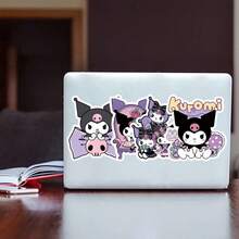 Hasbro Set 50 Stiker Kartun Kuromi Lucu Transparan, Stiker untuk Planner, Dekorasi Alat Tulis Instagram, Stiker Skateboard Tahan Air - MultiWarna - View 5