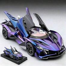2026 New Tech-Inspired Supercar - Level Supercar, Alloy Simulated Body - Scissor Doors - Comes With Display Base, Suitable For Car Enthusiasts Collection, Room Desk Decor, Living Room Decor, Gift Giving - Multicolor - View 2