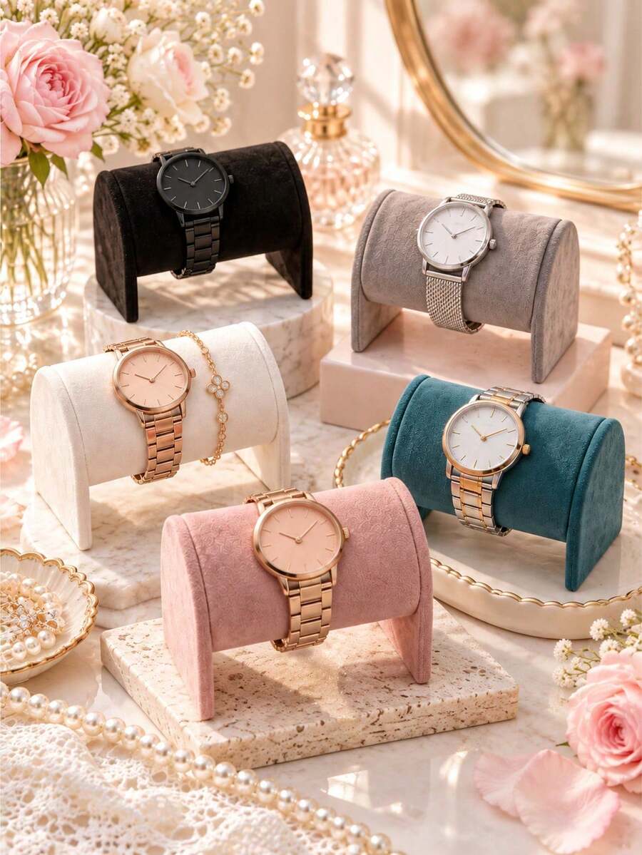 Ultra-Fine Fiber Watch Display Stand, Watch Storage Rack, Necklace & Bracelet Storage Rack, Bracelet & Watch Storage Rack, Display Stand, This Rack Can Be Used As A Storage Rack For Watches, Necklaces, Bracelets And Bangles - Multicolor - View 1