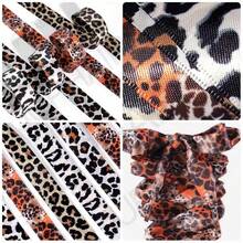 QKC 1 Pair American Retro Leopard Print Shoelaces, Personalized DIY Modification For White Sneakers And Skate Shoes, Durable Decorative Replacement Accessory - Red-brown Leopard Print - View 3