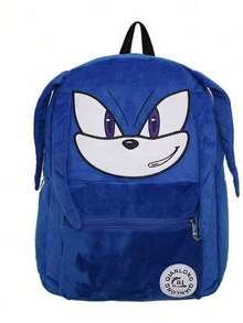 Hasbro Cartoon Sonic Plush Large-Capacity Backpack For Girls, Middle And High School Students, Fashionable And Versatile Bag  - Multi-color - View 10