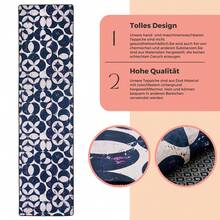 Chilai Home Minimalist Geometric Dijital Print Area Rug, Modern Runner Rug , Non Slip Rug, Machine Washable Floor Mat For Living Room, Bedroom & Home Decor, Made In Turkey - Black - View 3