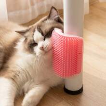 1pc Pet Cat Dog Grooming Cleaning Brush, Cat Itch Relief Scratching Brush - Multicolor - View 1