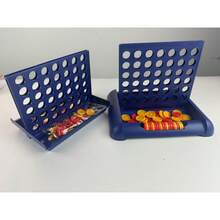 Classic Checkers 4-In-A-Row Game, Party Game, Fun Family Entertainment, Multiplayer Competition, Connect Four,Adult Party Games Suitable For Halloween/Christmas/Thanksgiving - Multicolor - View 3