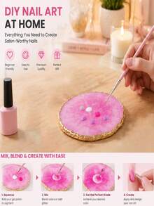 31Pcs Nail Art Tools Set, Nail Art Brushes, Liner Pens, Dotting Tools, Nail Palette And Nail Stickers Tweezers, Multi Function Manicure Supplies For Nail Art Design - Multicolor - View 7