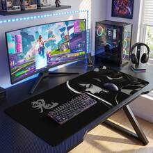 1pc Japanese Oni Mask Girl Control Mouse Pad XXL Mouse Pad Electronic Sports Keyboard Pad Gaming Equipment Accessory Mouse Pad - View 5