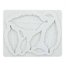 3D Leaf Silicone Mold Non-Stick Fondant Candy Chocolate Baking Tool For Cake Decoration DIY,For Kitchen Baking Wedding Cake Decoration Cupcake Toppers Biscuit Candy Clay Resin Pendant Plaster - Light Grey - View 6