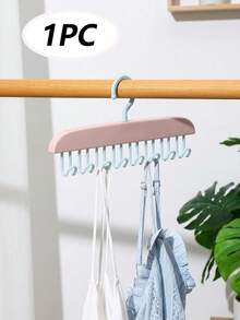 Dopamine Styleclothes Rack,Wavy Over-The-Door Hook Rack-A Multifunctional Hanger For Bras, Hats, Bags, And Accessories; Space-Saving And Suitable For Homes And Dormitories.Closet Organizer And Storage - Multicolor - View 17