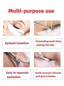 20 Pairs Eyelash Extension Gel Eye Patches, Lint-Free Eye Pads, For Eyelash Extension, Eyelash Extension Tools, Eyelash Extension Isolation Protection Tools - Pink - View 5