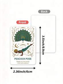 36 Mini Yoga Cards, Yoga Poses Learning Cards, Mindfulness Meditation Flashcards With Positive Affirmations - Birthday Gift For Yoga Lovers, Suitable For Yoga And Yoga Classes - Featuring Fun Cartoon Yoga Poses, Colorful Designs, Including Animal Yoga Illustrations - Multicolor - View 6