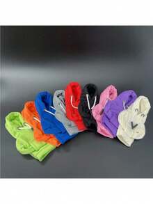 1PC Gear Shift Cover Hoodie, Car Gear Knob Cover Hoodie Set For Automatic Transmission, Gear Lever Clothing Set, Cute Couple Winter Sweatshirt - A - View 9