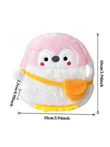 2pcs Cartoon Cute Penguin Plush Coin Purse, Portable Lipstick Bag, Data Cable Bag, Earphone Bag - Multicolor - View 8