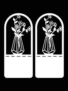 1 Pair Black Tree Of Life Desktop Metal Bookends, Office Desk Home Book Stand Gift For Book Lovers, Iron Desk Bookshelf - Multicolor - View 26