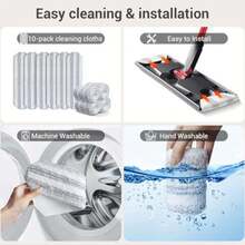 Flat Mop Head For O-Cedar H2prO, Microfiber Mop Pad For H2PrO, H2PrO Mop Cover Replacement, Microfiber Replacement, Mop Cloth, For Removing Stains, Keeping Floors Clean, Washable And Reusable Replacement Parts - Multicolor - View 5