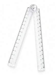 Transparent Acrylic Folding Ruler, Multi-Functional Portable Folding Ruler, Can Also Be Used As A Protractor. Suitable For School Mathematics Learning, Office, Painting, Drawing And Other Occasions, Student Stationery Choice. - Multiple Styles - View 6