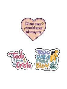 Fashionable Multi-Color Spanish Slogan Enamel Lapel Brooch, Warm Inspirational Metal Brooch Accessory, Suitable For Clothing And Bag Decoration - Multicolor - View 15