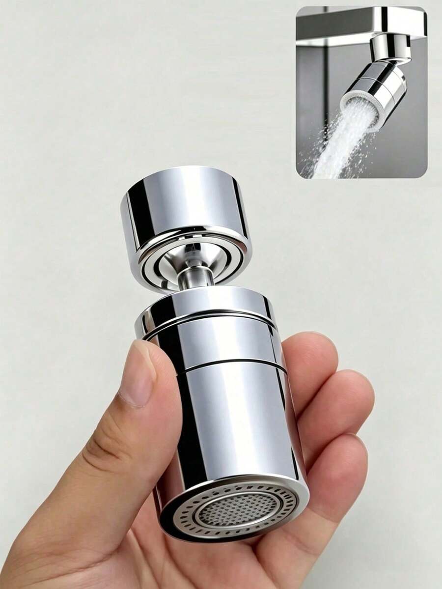 360°旋转厨房浴室水龙头防溅起泡器，现代水槽水龙头延长喷头，防溅洗涤配件，水龙头延长起泡器，可旋转延长杆，耐用塑料结构，抛光表面，适用于厨房和浴室水槽水龙头，是清洗蔬菜、水果和餐具的理想之选，兼容洗碗机，升级您的水龙头，是节日礼物和家居装修的理想之选。