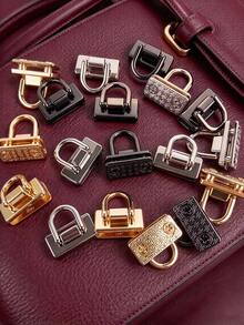 Fashion Metal Side Pocket Hook With D-Ring, Elegant Handbag Shoulder Strap Connector, Insertable Hardware Accessory With Screws, Suitable For Handbags And Travel Decoration, Wallet Making Materials, Wallet Making, DIY Wallet Making, Suitable For Fashion Enthusiasts, Pragmatists, DIY Enthusiasts, Unisex - A - View 3