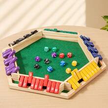 Classic Shut The Box Game Wooden Math Dice Board Game 2-6 Players,Table Games For Family Night Classroom Travel, Gifts For Group Kid Adult Senior - Multicolor - View 9