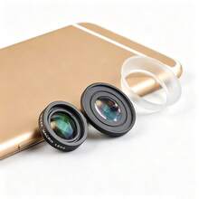 3-In-1 External Phone Lens Kit 180° Fisheye + 0.65x Wide Angle + 10x Zoom Lens Universal Phone Photography Accessory For Daily Shooting Creative Magnification And Detail - A - View 9