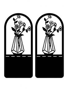 1 Pair Black Tree Of Life Desktop Metal Bookends, Office Desk Home Book Stand Gift For Book Lovers, Iron Desk Bookshelf - Multicolor - View 13