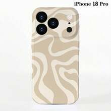 Minimalist Asymmetric Wavy Fashion Phone Case Asymmetrical Patchwork Glossy Hard Shell Phone Case Compatible With IPhone 11/12/13/14/15/16 Pro Max 1pc Birthday Gift Spring Anniversary Gift Pattern, International Version, Not The Domestic Version - Multicolor - View 63