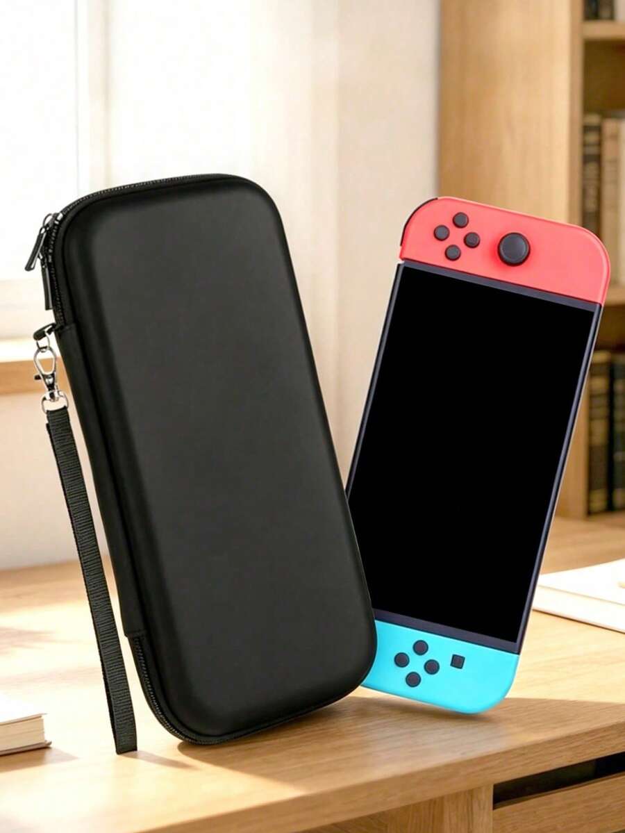 Switch 2 Carrying Case, Travel Carrying Case, Holds 10 Game Cartridges And Pockets, Black Protective Hard Shell Carrying Case For Switch 2 Console And Accessories - View 1