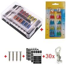 12V 32V Bus Bar Car Kit 12 Way Blade Fuse Box Block & Auto Marine FuseBox Holder - A - View 1