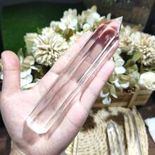 CrystalHola 1pc Synthetic White Melted Quartz Column-An Ideal Piece For Interior Decor, A Perfect Gift For Friends And Family For Christmas, Halloween - Multicolor - View 10