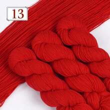Benang Pilin Aneka Warna Isi 3 Gulungan, 100g Per Gulungan, Total 300g, Cocok Untuk Merajut Tangan, Merenda, Membuat Sweater, Syal, Topi, Selendang, dan Aksesoris Buatan Tangan, Bahan Benang untuk Proyek Merajut Kreatif - 3 bundel benang wol - View 28