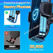 TOPK D38-C Car Phone Holder, Improved Adjustable Phone Mount, Suitable For Car Dashboard, Compatible With All Phones, Dual Orientation (Horizontal And Vertical) - Multicolor - View 5