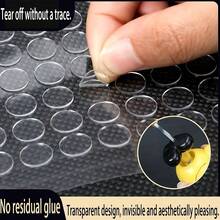 200pcs Strong Invisible Double-Sided Adhesive Dots, Round Transparent Glue Stickers, Christmas Gift, Holiday Balloon Adhesion, Suitable For Photos, Posters, Office And Home Multiple Uses - Sets - View 1