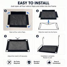 1pc Hanging Cat Hammock, Breathable Mesh Foldable Hook-Style Cat Bed With Raised Side Rails, Space-Saving Indoor Cat Resting Bed - one-size - View 5