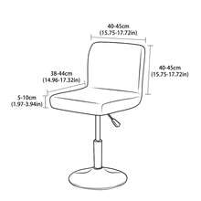 1pc/2pcs Solid Color Elastic Fleece Low Back Chair Cover, Universal Dust-Proof Stretch Chair Slipcover Suitable For Hotel Restaurant Reception Swivel Chair - Chair Cover - View 2