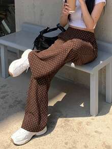 High-Waist Wide Leg Pants, Summer Tummy Control Non-See-Through Yoga Casual Pants Sports - Multicolor - View 3
