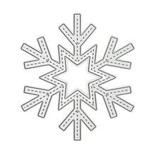 Vinter-snöflinga metallstansar, lämpliga för DIY-scrapbooking, dekorationshantverk, stansning, prägling, korttillverkning, mall för scrapbooking och hantverksfotoalbum, dekorativ prägling - LG26-8481 - Visa 2