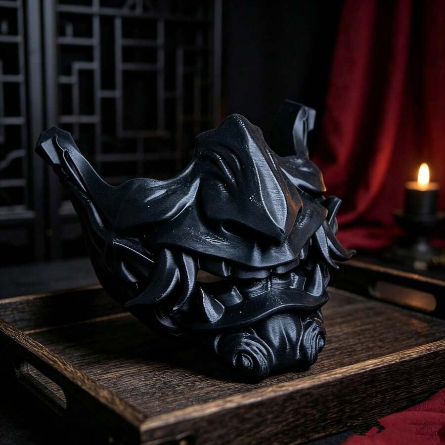 Ghost Face Design Gaming Controller Stand, Canid Tooth Pattern, Compatible, Desktop Decor, Gift For Players, Movie Enthusiasts - View 1